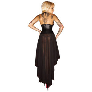 Noir Exclusive Wetlook Korset Kjole 3XL