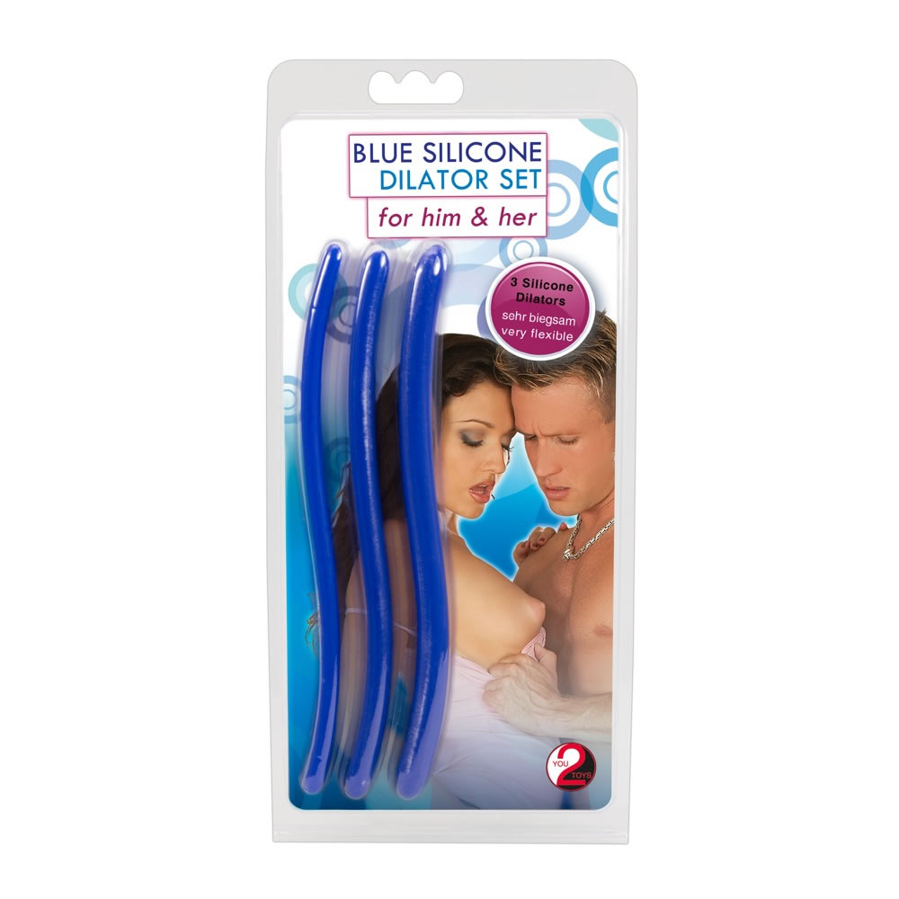 Silikone Dilator Sæt med 3 stk Blå - Billede 2