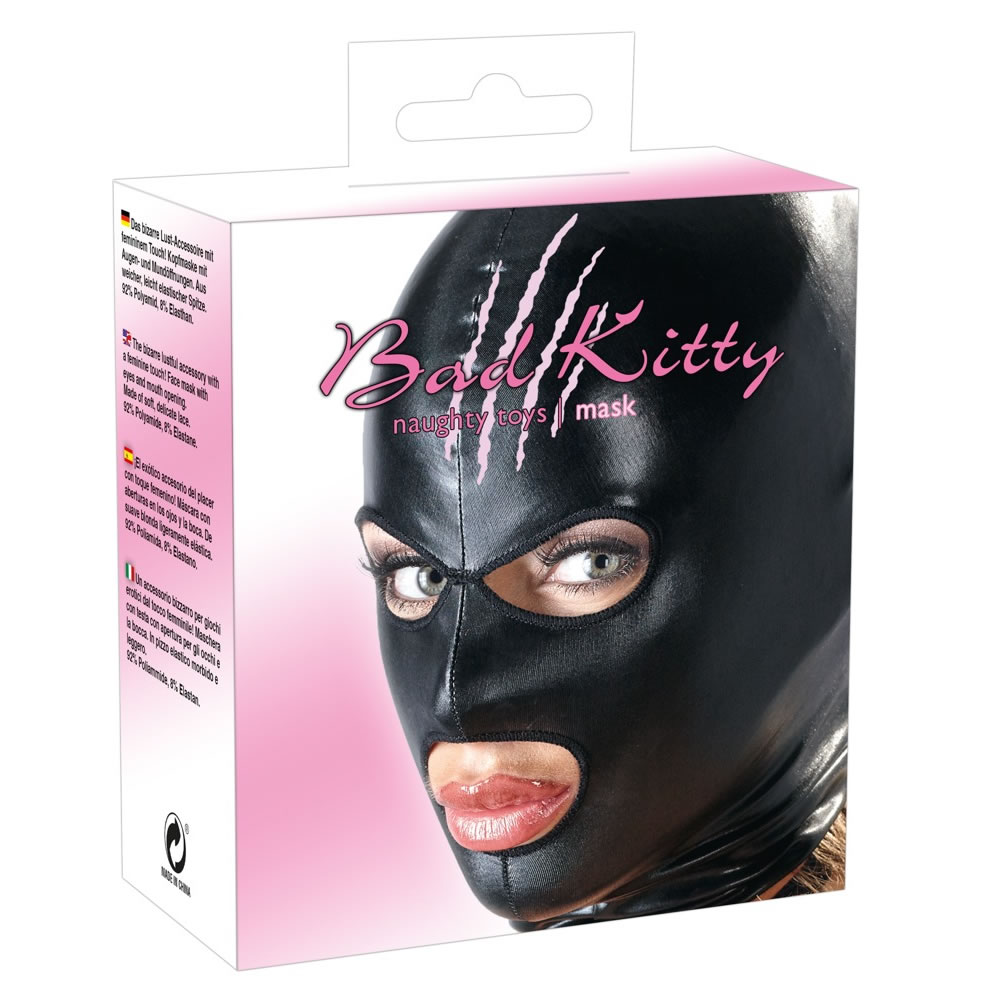 Wetlook Maske fra Bad Kitty Sort - Billede 2