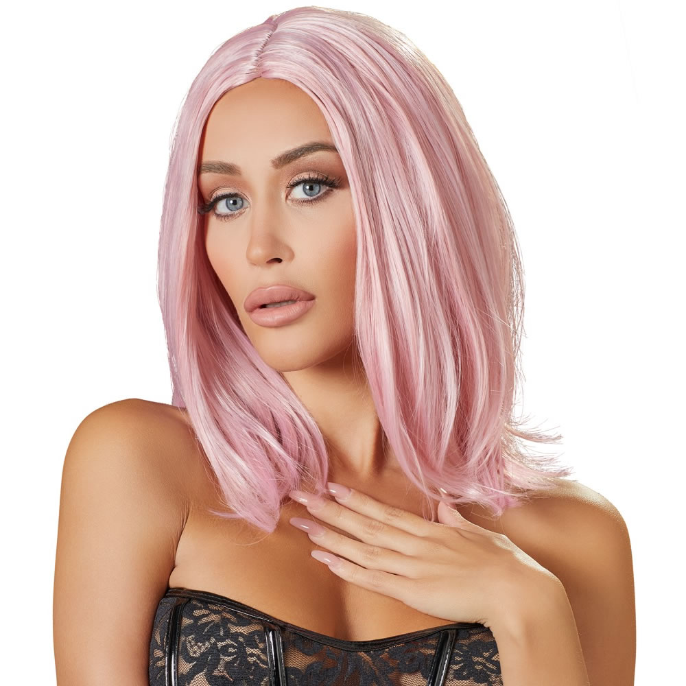 Paryk Pink Rosa 30 cm - Billede 3