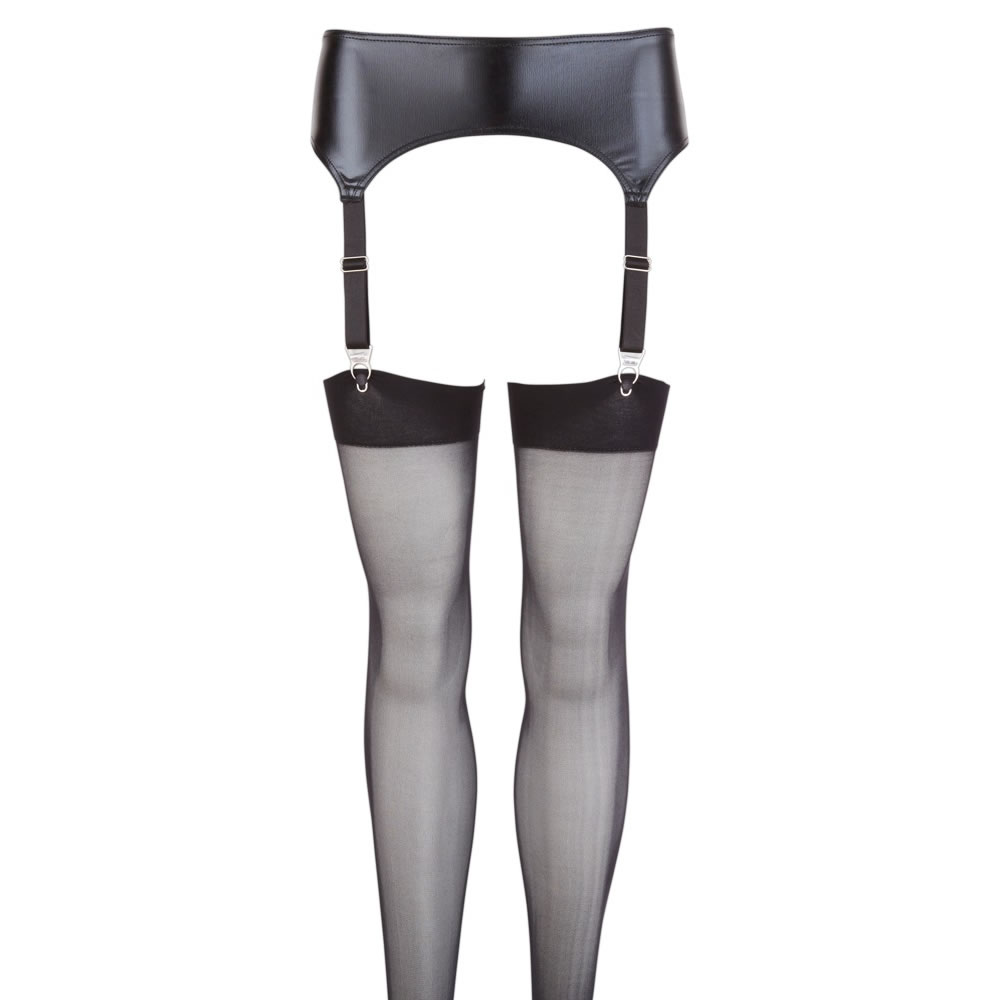 Wetlook Hofteholder med Nylonstrømper - Billede 3