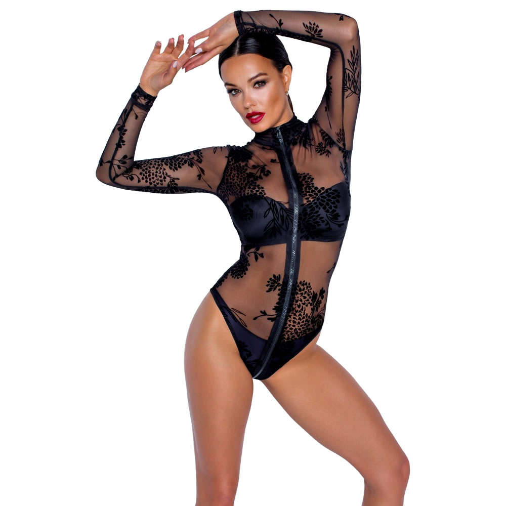 Noir Body med Velour Flock Print - Billede 3