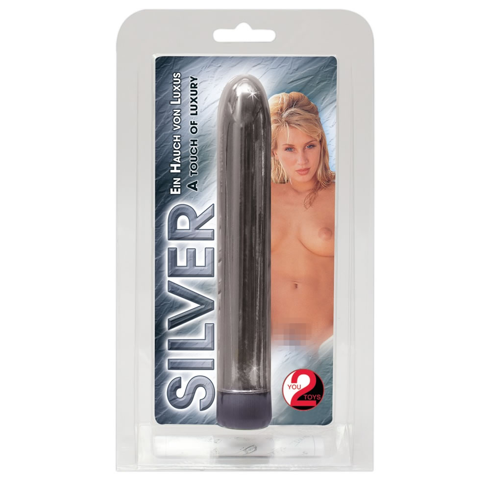 Vibrator Dildo Metallic Guldfarve - Billede 3