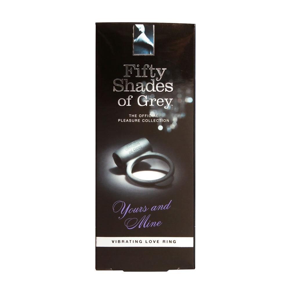 Yours and Mine Penisring med Vibrator - Fifty Shades of Grey Grå - Billede 2
