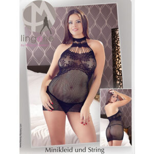 Netkjole med Blonde-Look og Halsbånd Onesize (S-L)