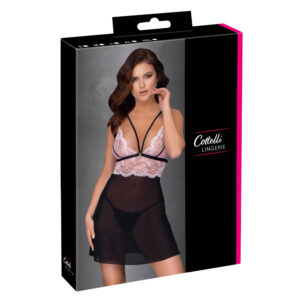 Blonde babydoll i Rosa og Sort