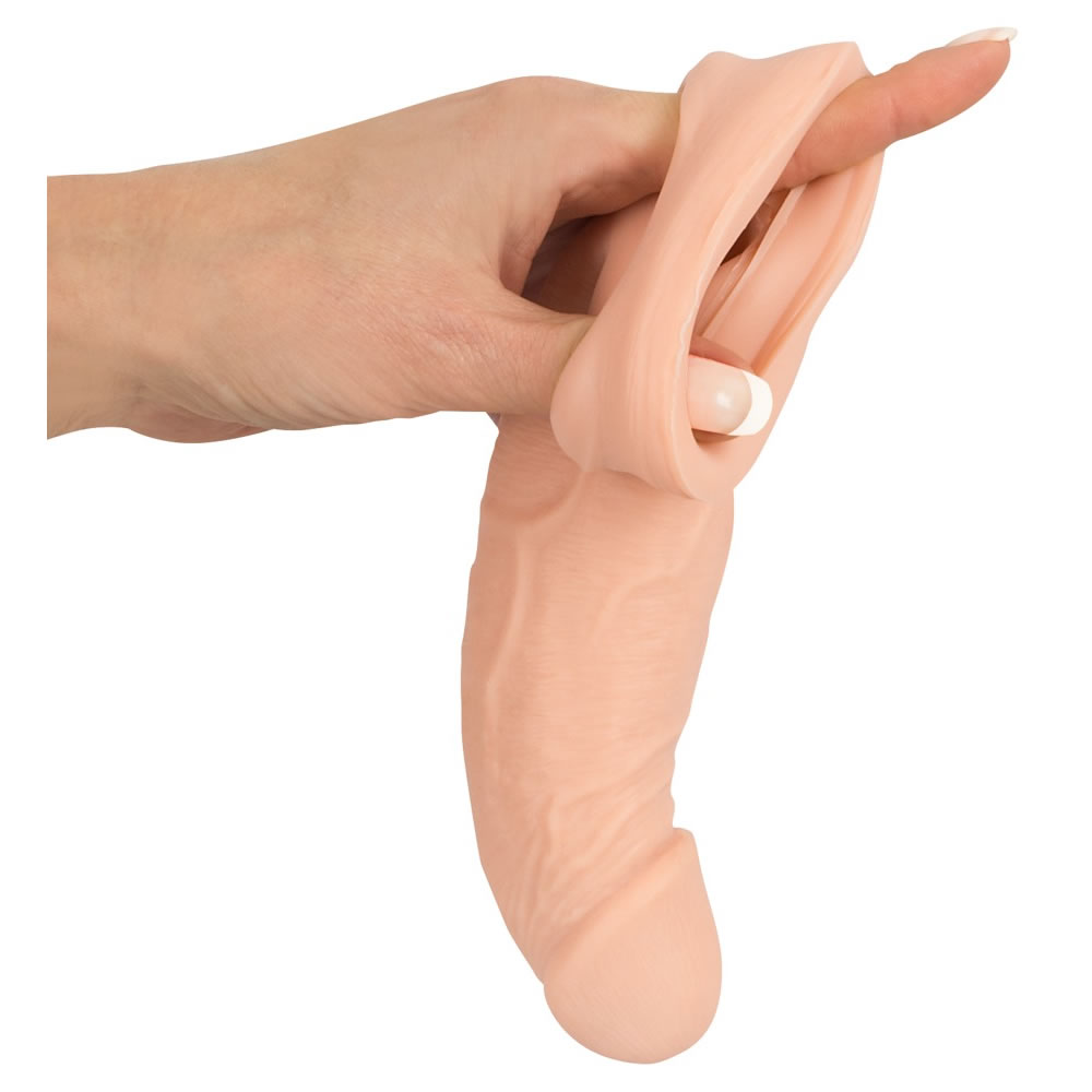 Nature Skin Penis Sleeve Extension Penishylster Hudfarve - Billede 5