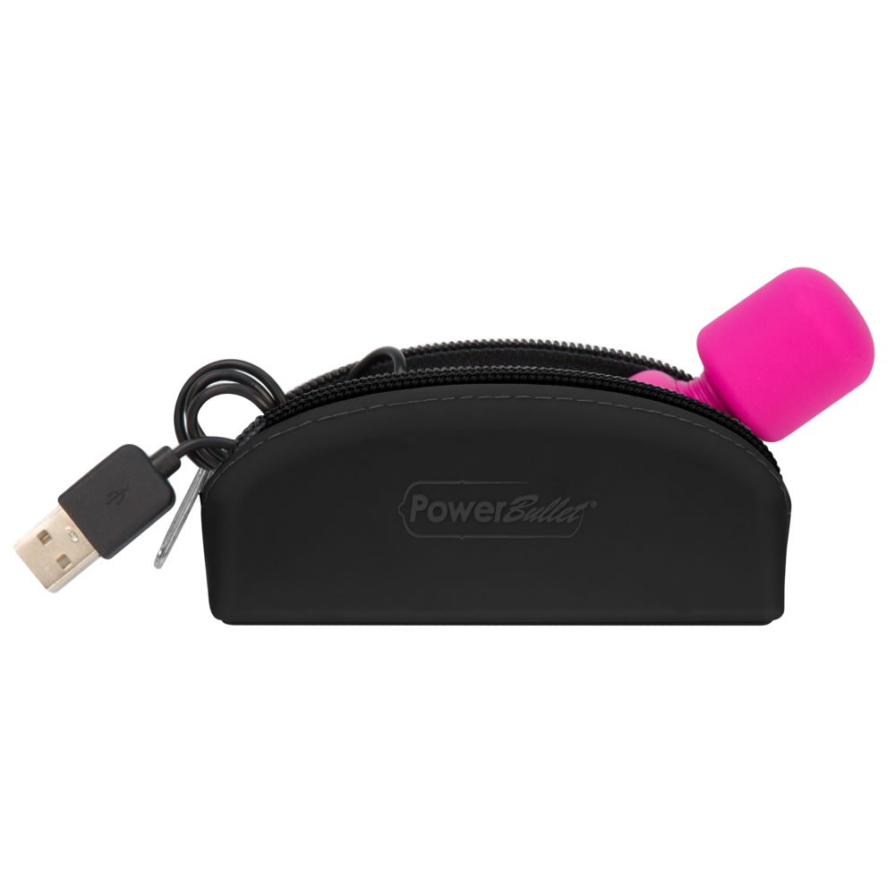Palm Power Pocket Wand Massagestav Pink / Grå - Billede 5