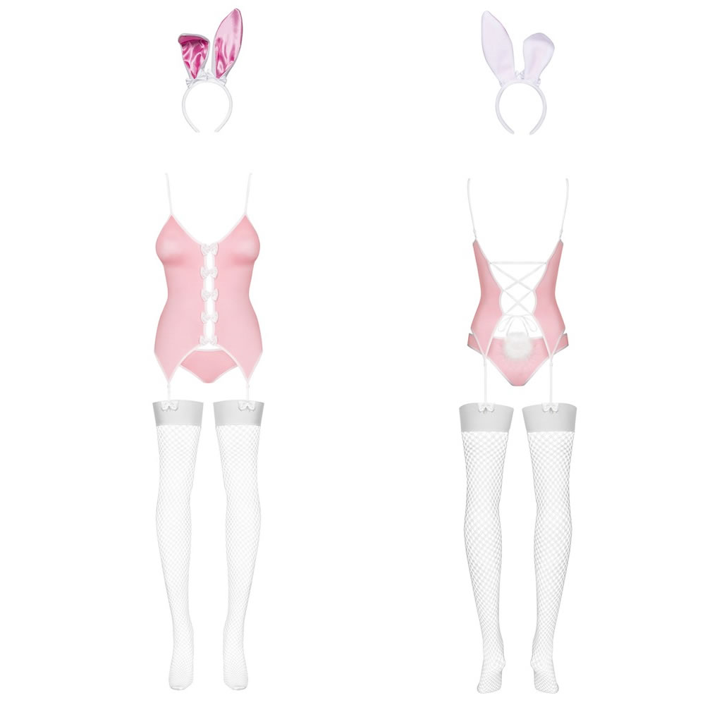 Obsessive Bunny Bustier Kostume i Pink - Billede 10