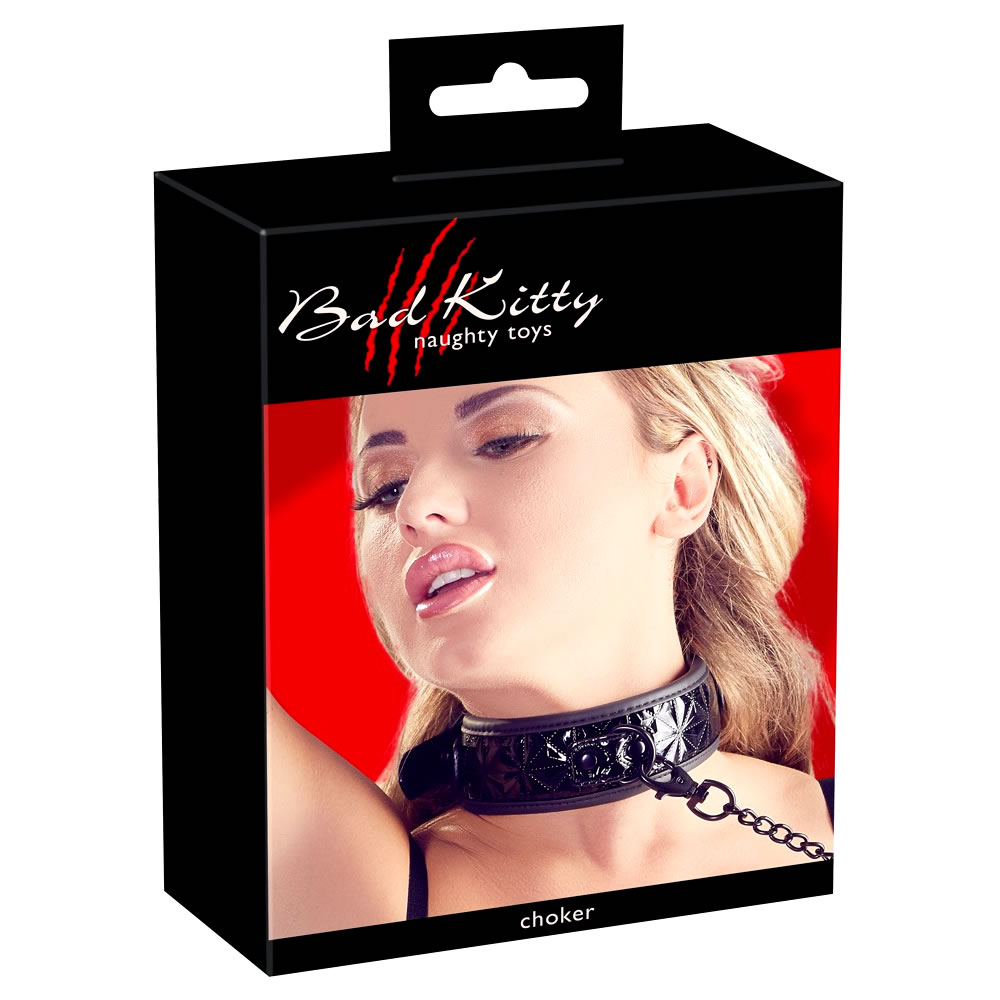 Bondage Halsbånd med Metal Line - Billede 16