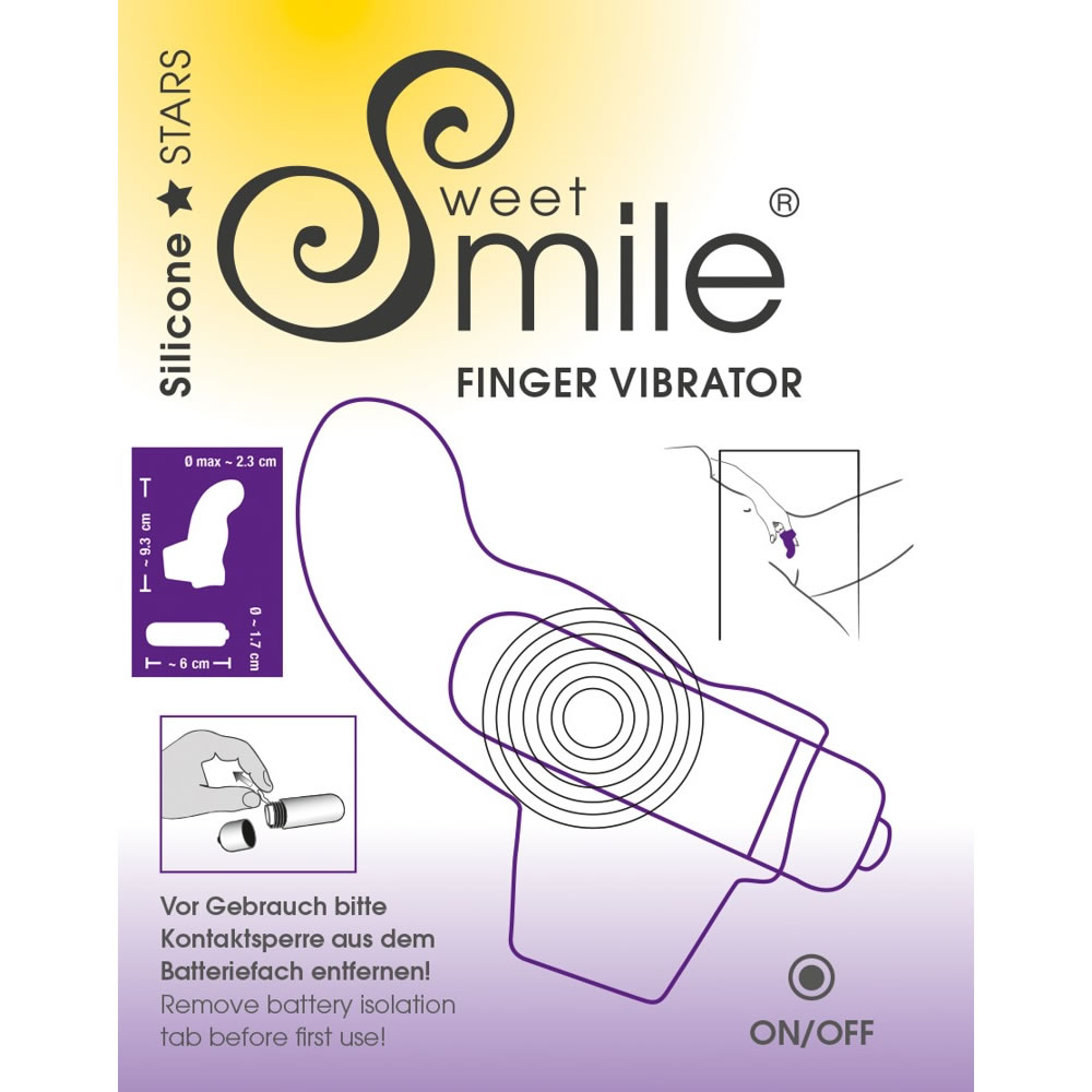 Sweet Smile Finger Vibrator Lilla - Billede 5