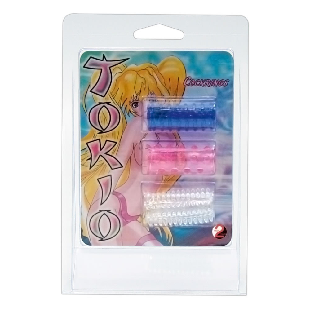 Tokio Sleeves Penis Manchetter Pakke med 3 - Billede 2