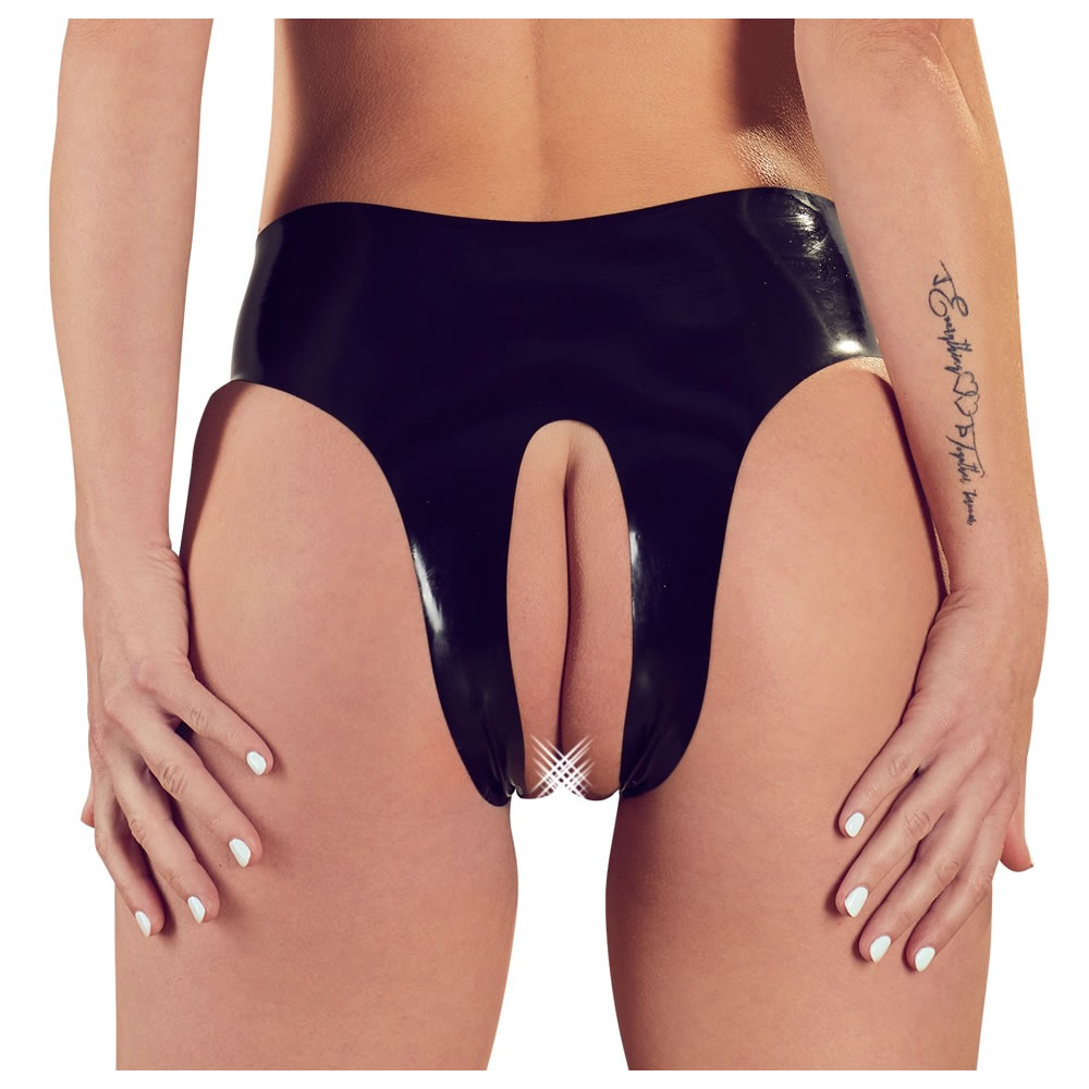 Latex trusse med Åbent Skridt Onesize (S-L) - Billede 5