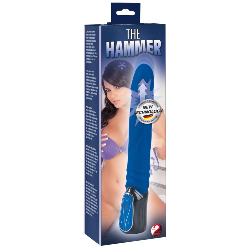 The Hammer Dildo Vibrator Blå - Billede 2