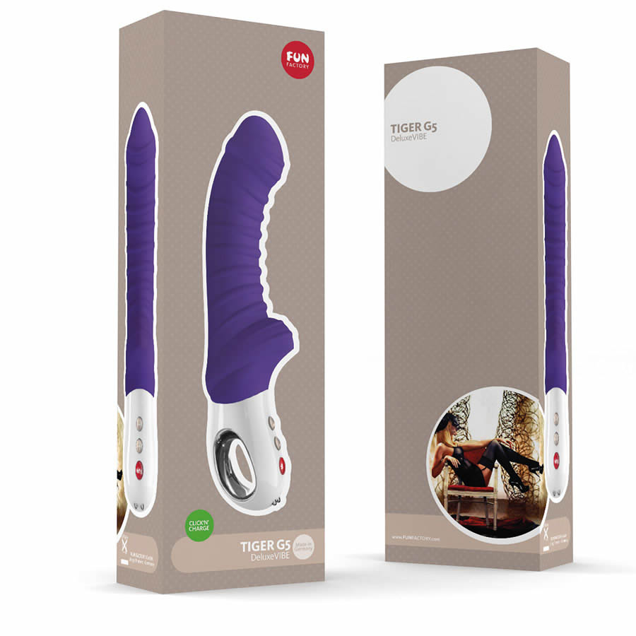 Fun Factory Tiger G5 Vibrator Dildo Sort - Billede 2