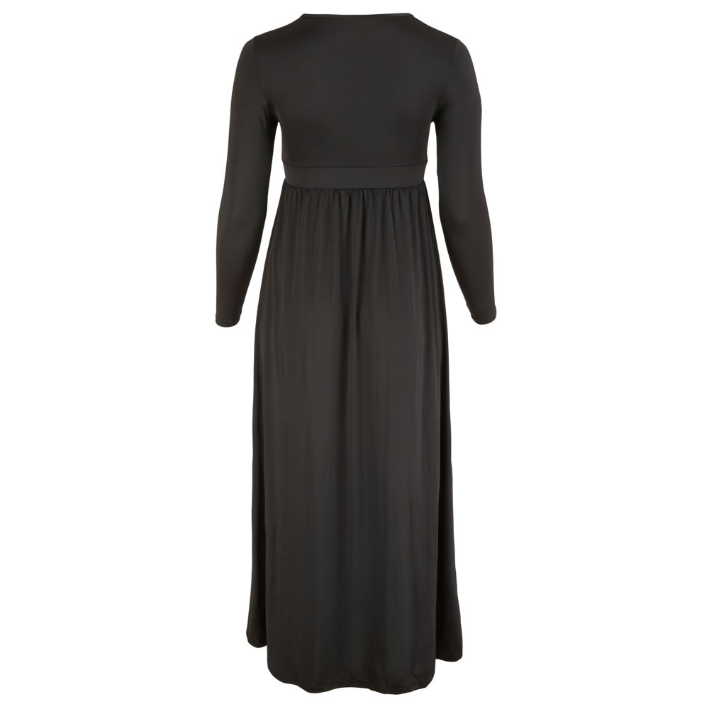 Lang Kjole i Plus Size med Snører 2XL - Billede 6