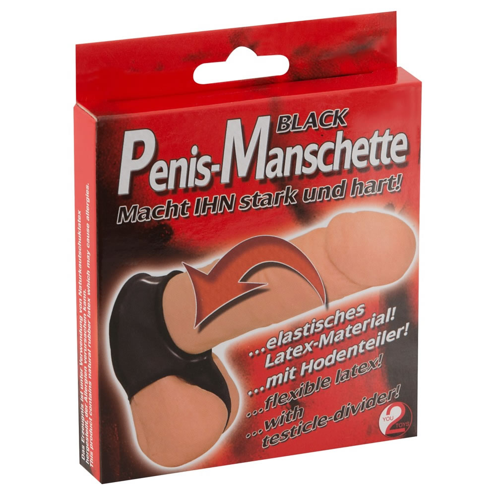 Latex Penismanchet Sort - Billede 2