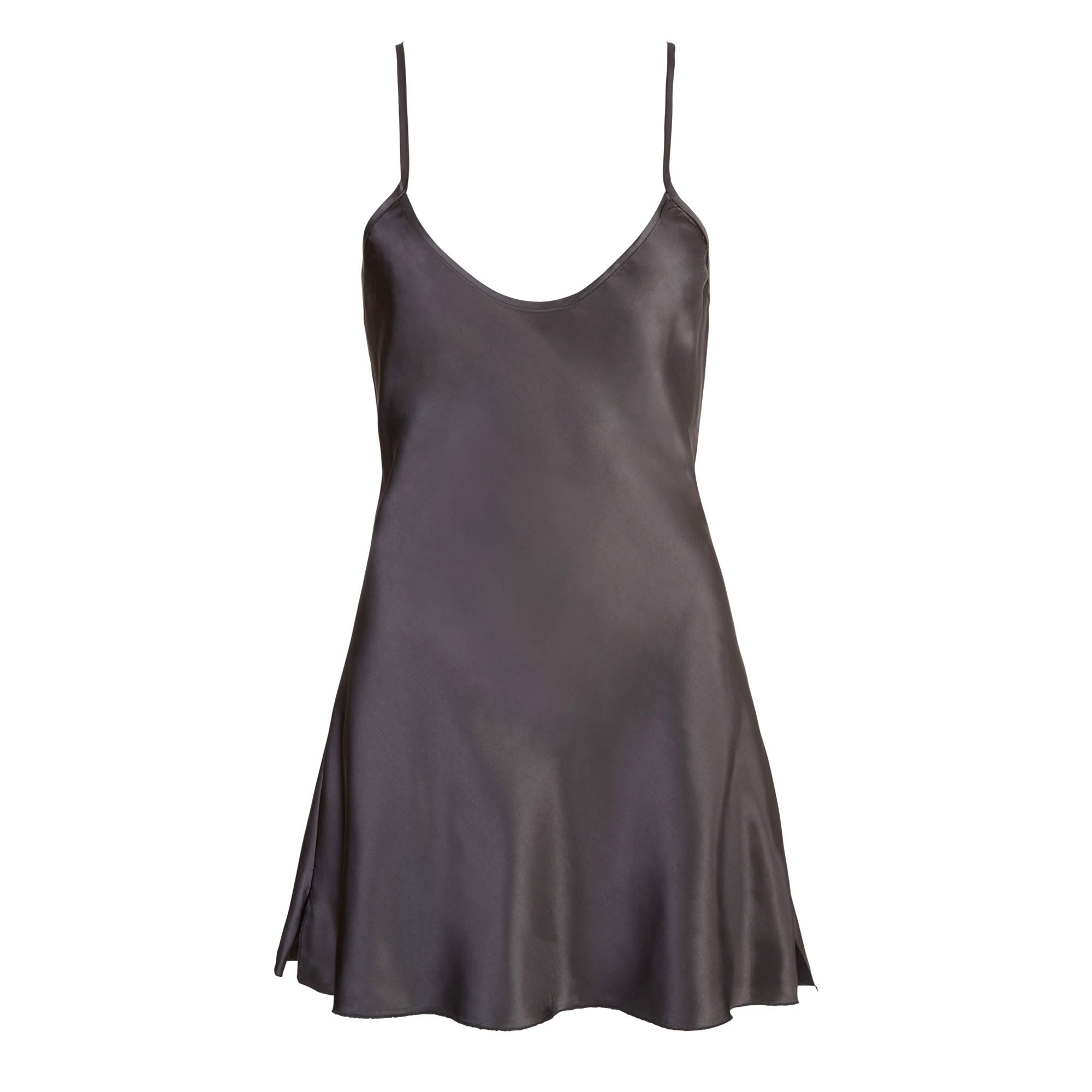 Satin Negligé i Sort - Billede 5