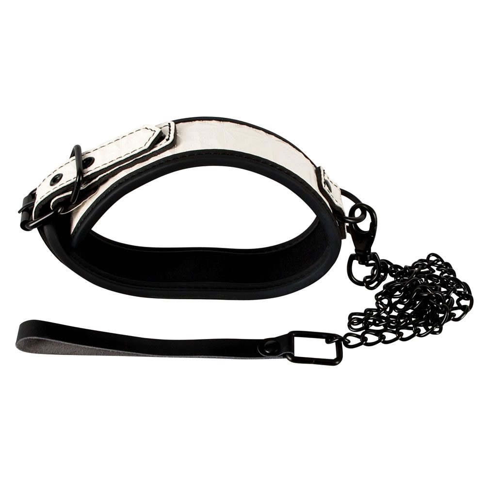 Bondage Halsbånd med Metal Line - Billede 18