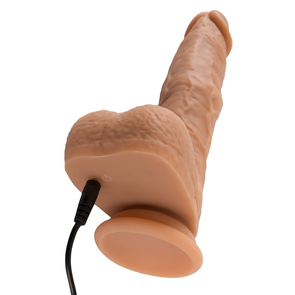 Natural Thrusting Vibe Støde Vibrator Med Trådløs Fjernbetjening Hudfarve - Billede 7