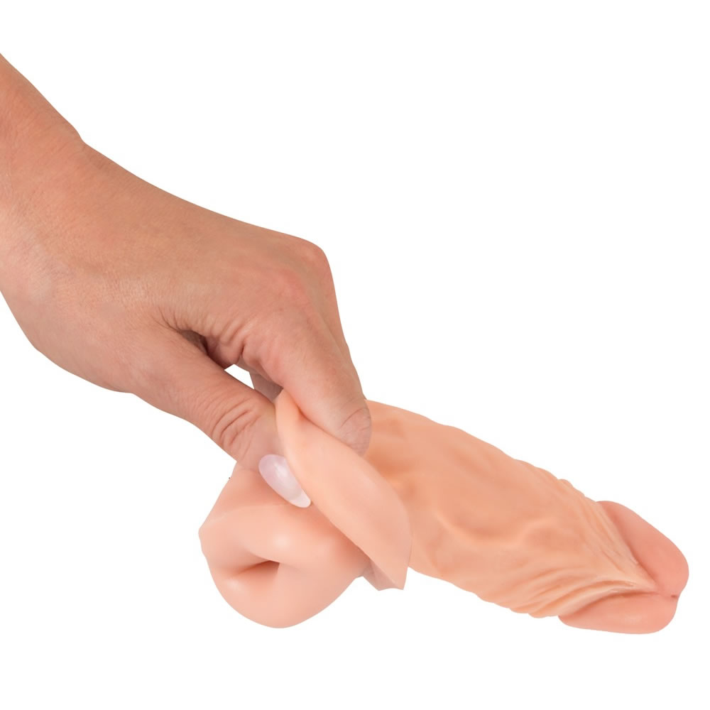 Nature Skin Extension Sleeve Penis Hylster Hudfarve - Billede 7