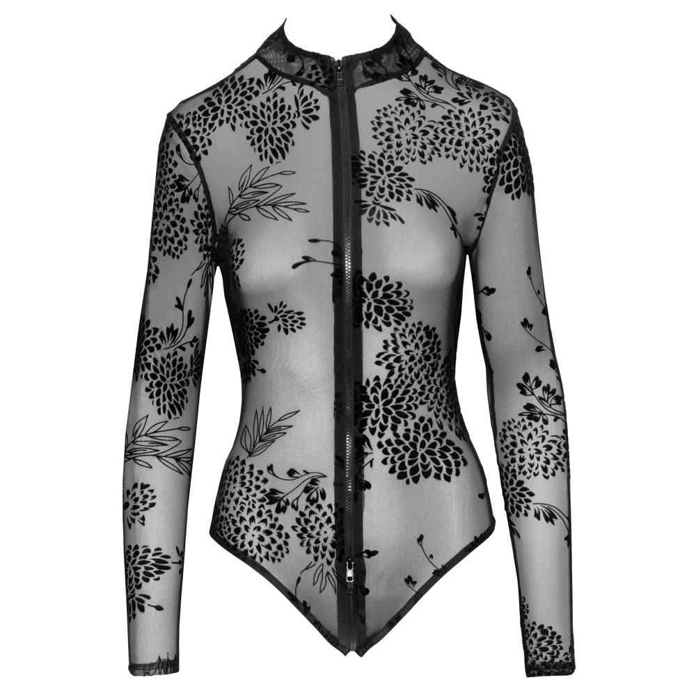 Noir Body med Velour Flock Print - Billede 7