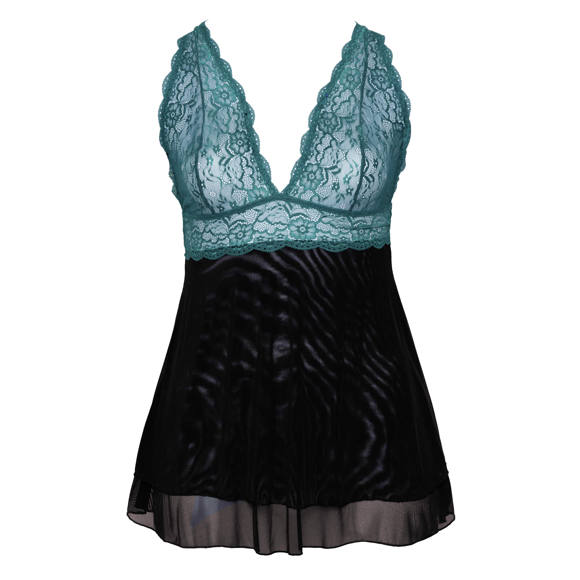 Plus Size Babydoll i Blonder og Tyl - Billede 15