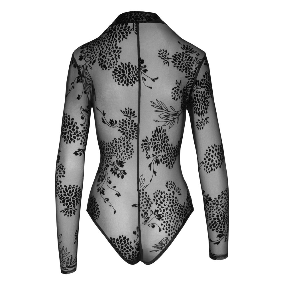 Noir Body med Velour Flock Print - Billede 8