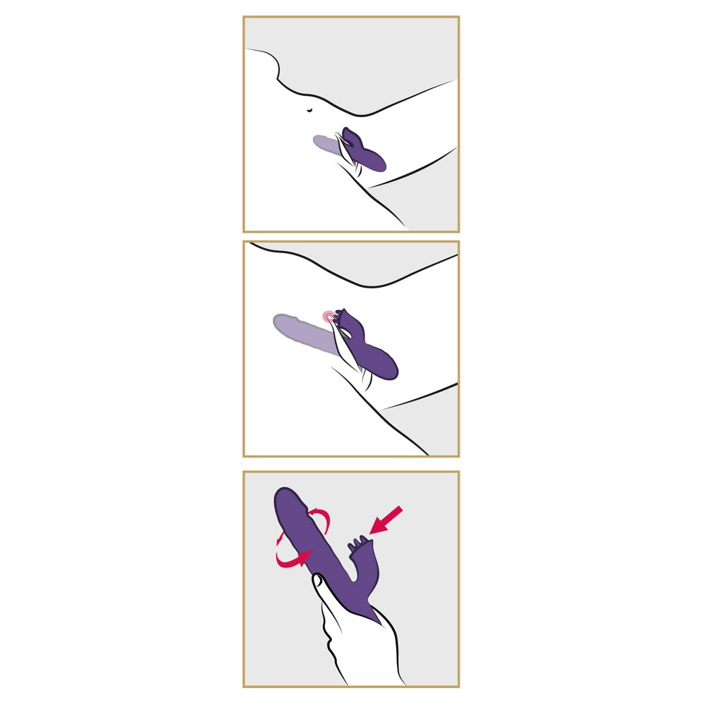 Sweet Smile Perle Vibrator med Stød og Rotation Lilla - Billede 10