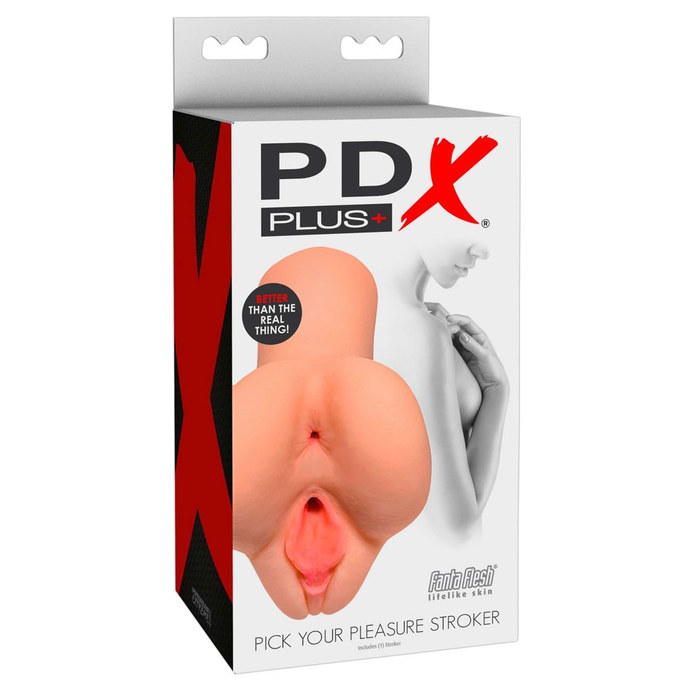 PDX Plus Pick Your Pleasure Stroker Vagina og Anal Masturbator - Billede 2