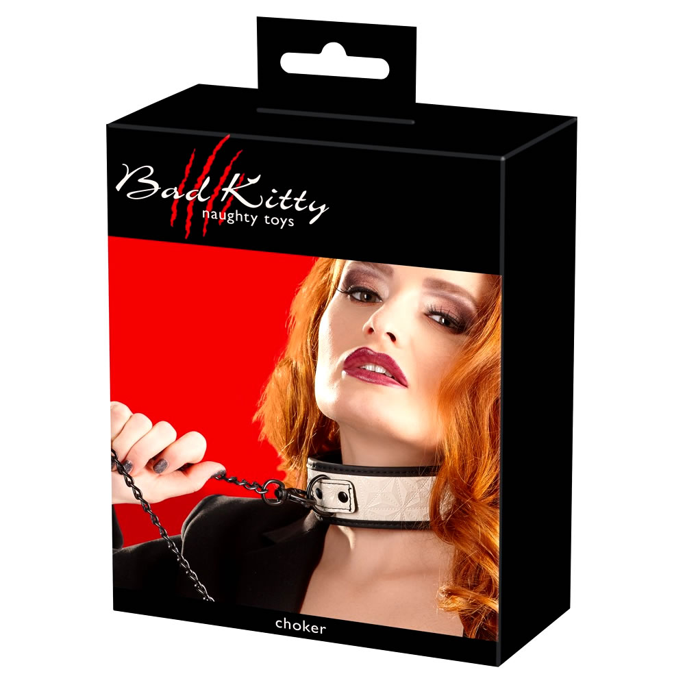 Bondage Halsbånd med Metal Line - Billede 22