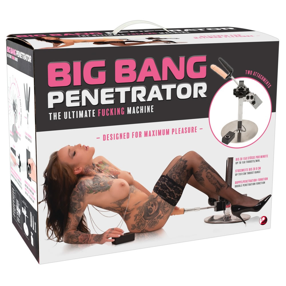 Sexmaskine - Big Bang Penetrator Hud / Sort / Sølv - Billede 2