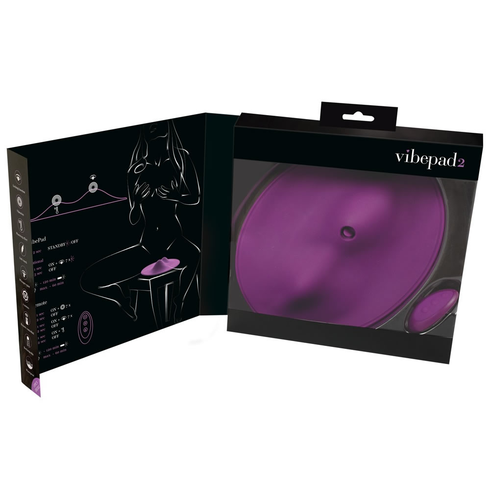 Vibepad 2 Vibropude til klitoris og anus med fjernbetjening Lilla - Billede 11