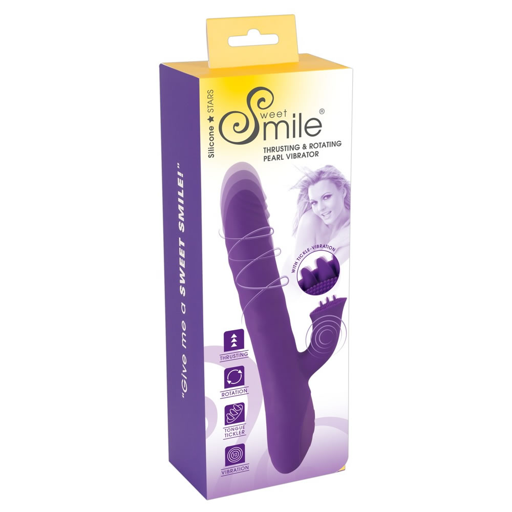 Sweet Smile Perle Vibrator med Stød og Rotation Lilla - Billede 2