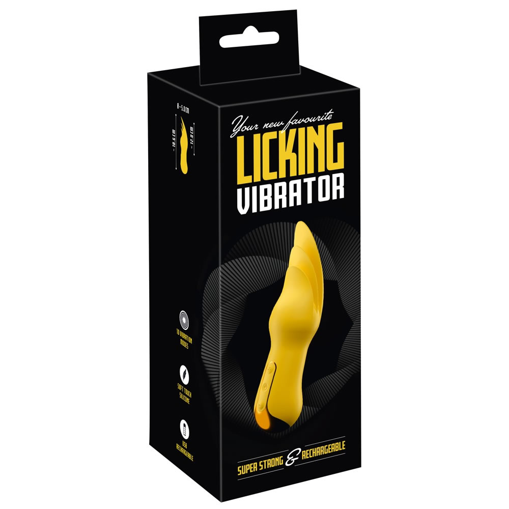 Licking Vibrator Tungevibrator Gul - Billede 2