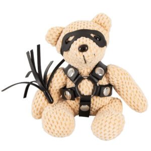 SM-Teddy Bamse Bondage Bjørn Sort / Beige