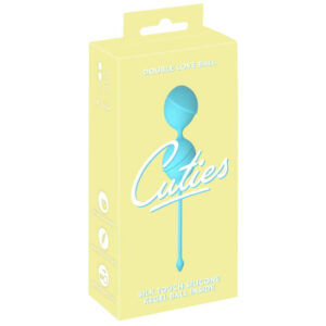 Cuties Ocean Silikone Duo Bækkenbundskugler med Vibro Kugle Blå
