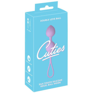 Cuties Loop Silikone Duo Bækkenbundskugler med Vibro Kugle Lilla