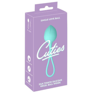 Cuties Single Silikone Bækkenbundskugle med Vibro Kugle Mint Grøn