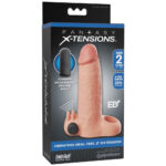Fantasy X-tensions Penis Sleeve Real Feel 5 cm Extension med Vibrator