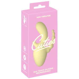 Cuties Mini Triple Rabbit Vibrator med Anal Stimulator Gul