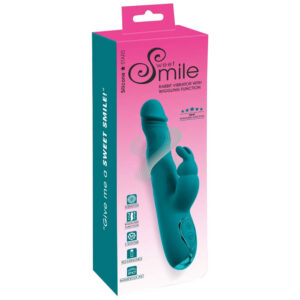 Sweet Smile Rabbit Vibrator med Wiggling (Vrikke) Funktion Grøn