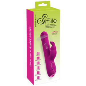 Sweet Smile Rabbit Vibrator med Rotation og Thrust Funktion Pink