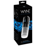 Wyne Masturbator 12 med Rotation, Stroke og Suge Funktion Sort / Transparent