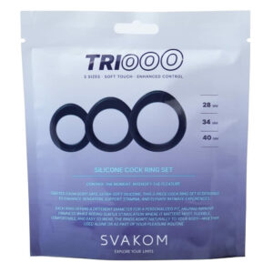 Svakom Triooo Penisring Sæt i Silikone Blå