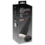 Rebel Mens Gear Masturbator med 3 Funktioner Sort / Hvid